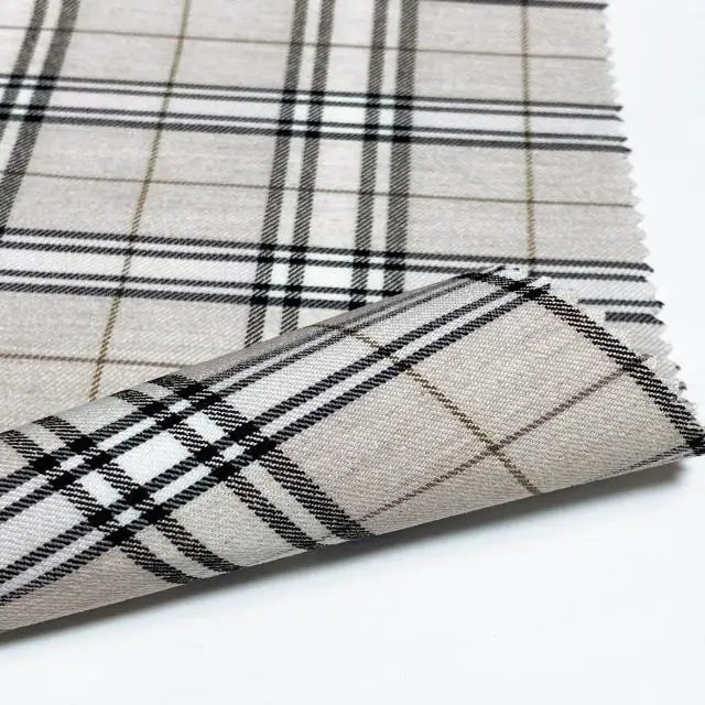  2021 новый производитель оптом деформация стрейч пряжа окрашенная растягивающиеся пледы ткань бенгалин женская одежда