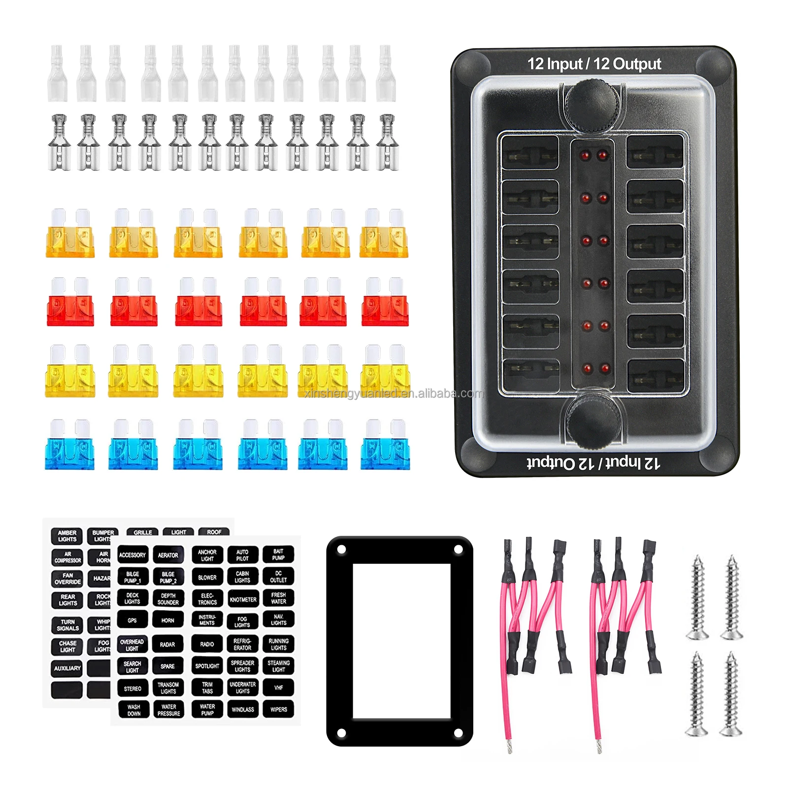 DC 12V fuse box ST Blade ATO/ATC Fuse Blocks 12way blade fuse block box for car boat marine