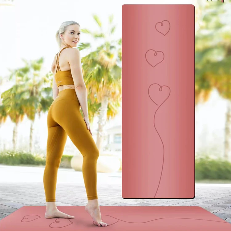 Biodegradable High Solid PU Rubber Yoga Matte Frosted Polyurethane Leather Yoga Matts