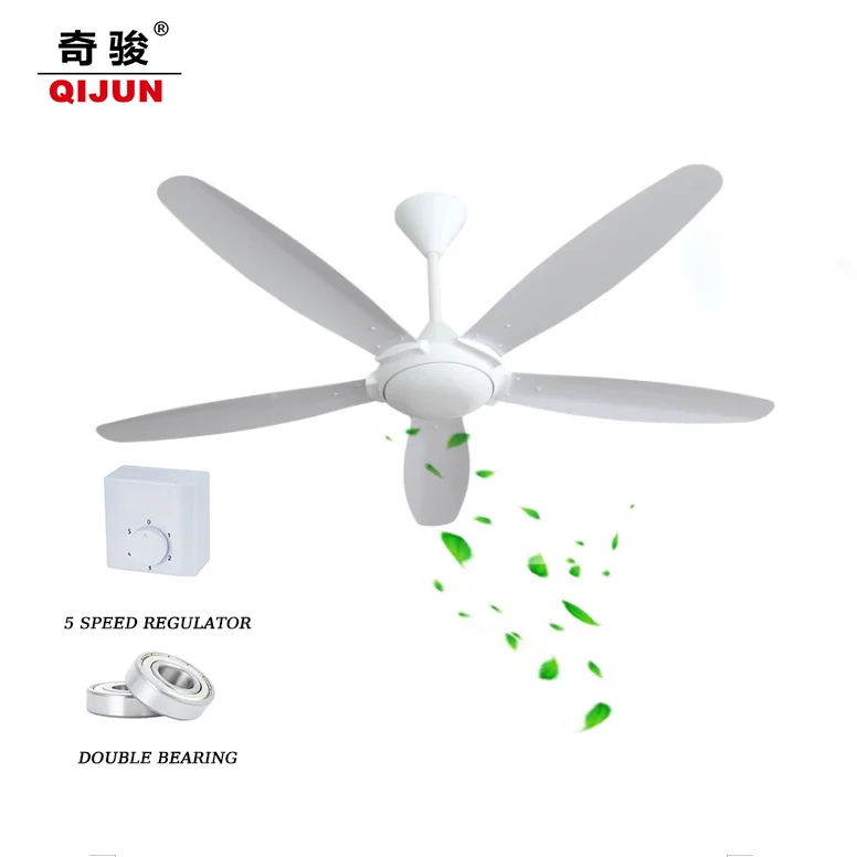 Vietnam  Malaysia Crown 56 Inch 60 Inch 5 blades Modern New Star Ceiling Fan with 5 Speed Capacitor Regulator