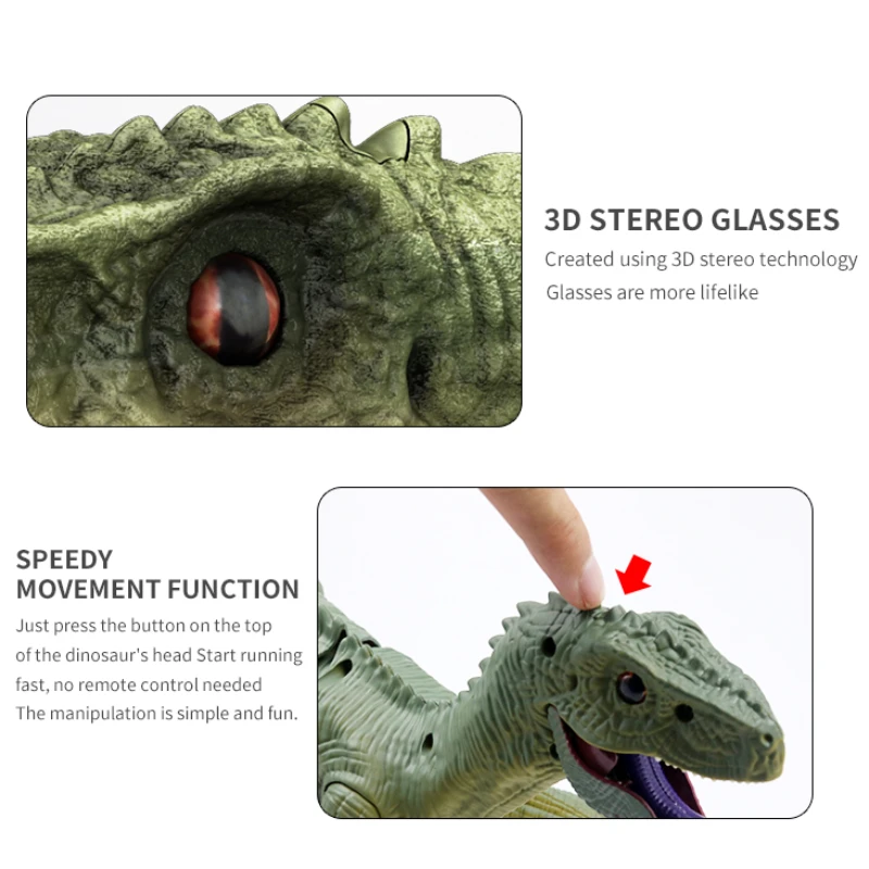  Тенденция 2021 Amazon Ebay Global Funhood GD020 2 4G радиоуправляемые игрушки животные динозавры имитация света и реалистичный
