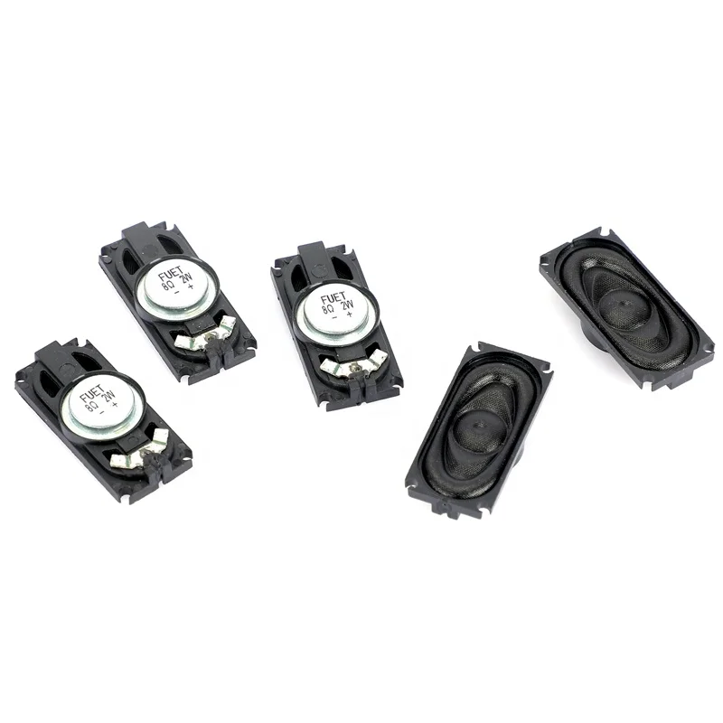 FUET Acoustic Audio Speaker Rectangular 35 * 16 MM 8 Ohm 2W Full Range Miniature Full Range Mylar Speaker for Electronic Project