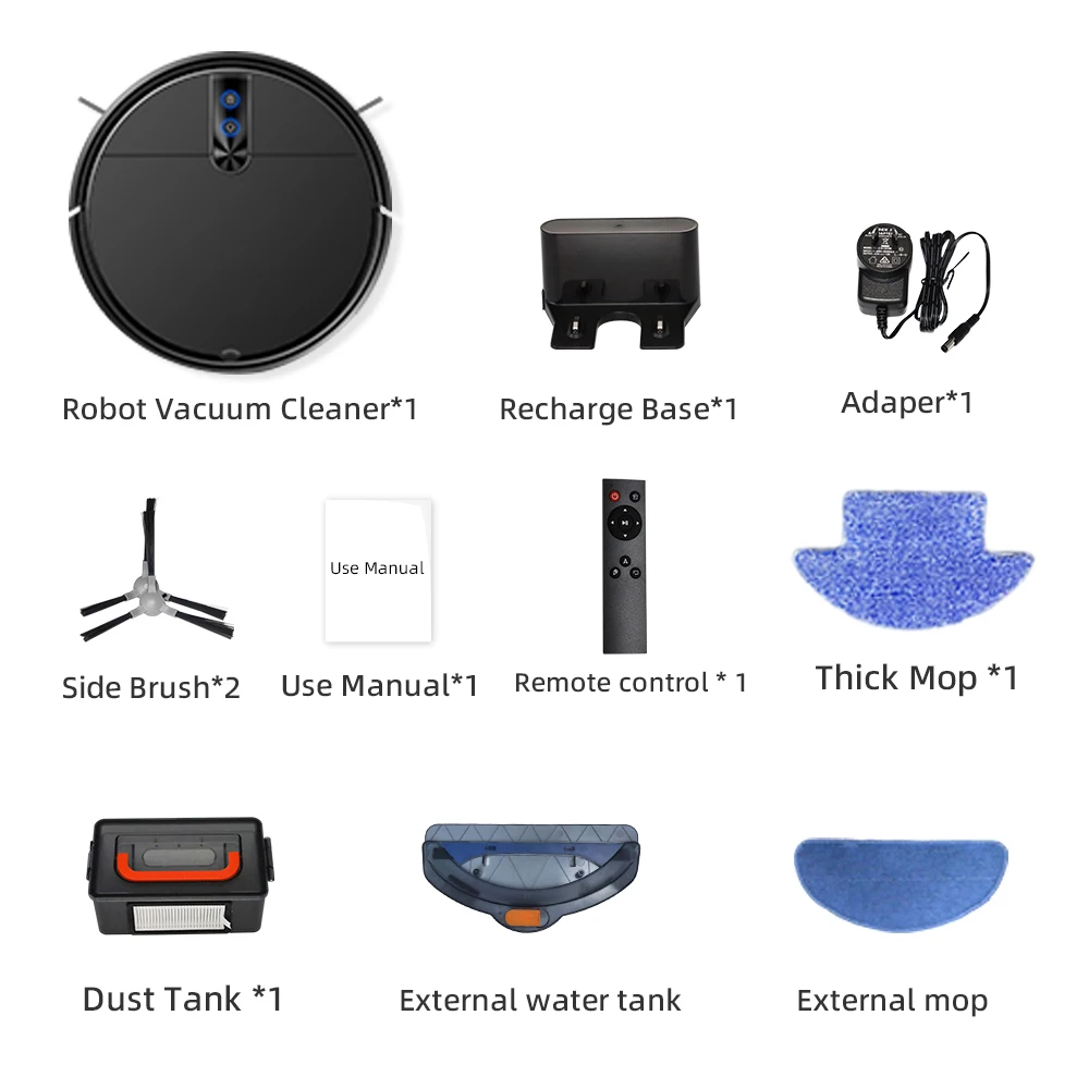 Gyroscope Navigation   adjustable suction  Power 3 in 1 Vacuum Sweep Compatible with Alexa  Vacuum Cleaner