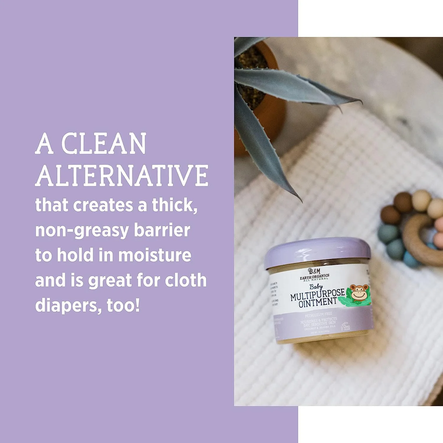 Baby Ointment All Over Gentle Skin Protection for Newborns Up Soothes Dry Irritated Skin Diaper Area Dry Scalp Drool Irritation