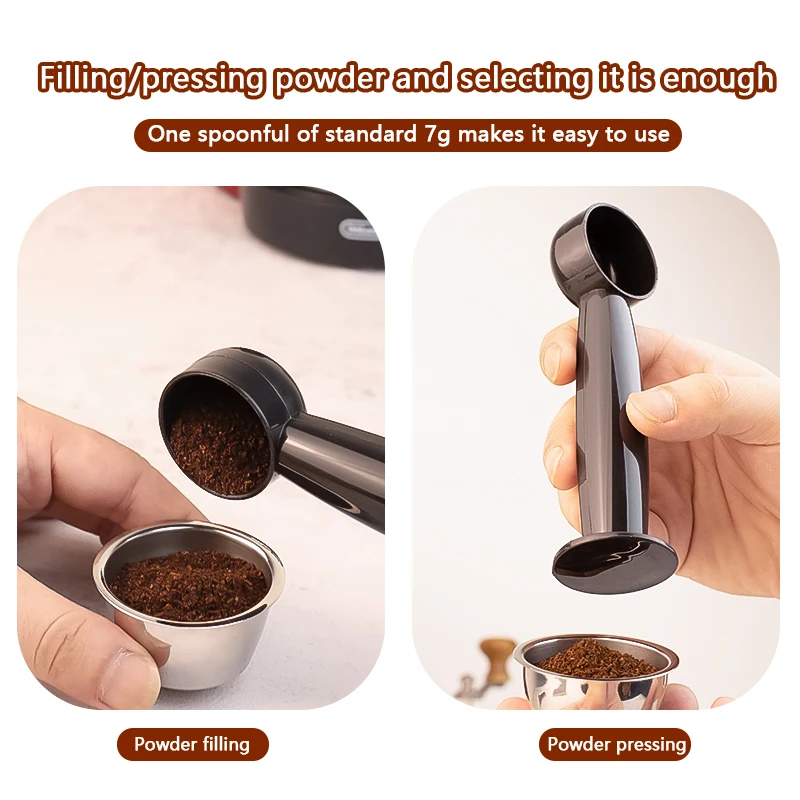 Suitable for Nestle Dolce Gusto Vertuo Coffee Capsule Shell Dual Use New PP Spoon Coffee Powder Pressing Spoon One Spoon Dual Us