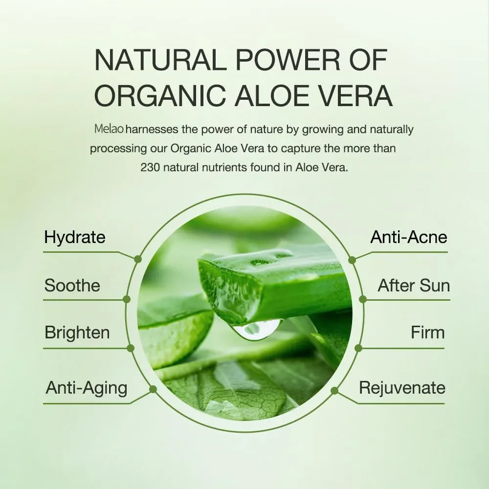 OEM 99% Organic Aloe Vera Gel Aloe Gel for Face and Body Sunburn Relief Natural Soothing Hydrating Aloe Vera for Scalp Hair