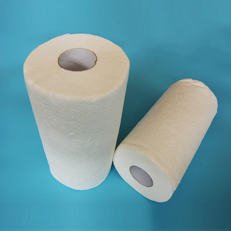 Big Roll Kitchen Paper Sheet Towel for and Hotel Virgin Wood Pulp Embossed