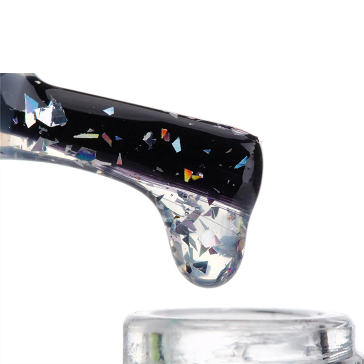 Eggshell Effect Long Lasting LED UV Velvet Matte Top Coat Flakes No Wipe Nail Polish Quail Egg Shell Gel Clear Top for OEM/ODM