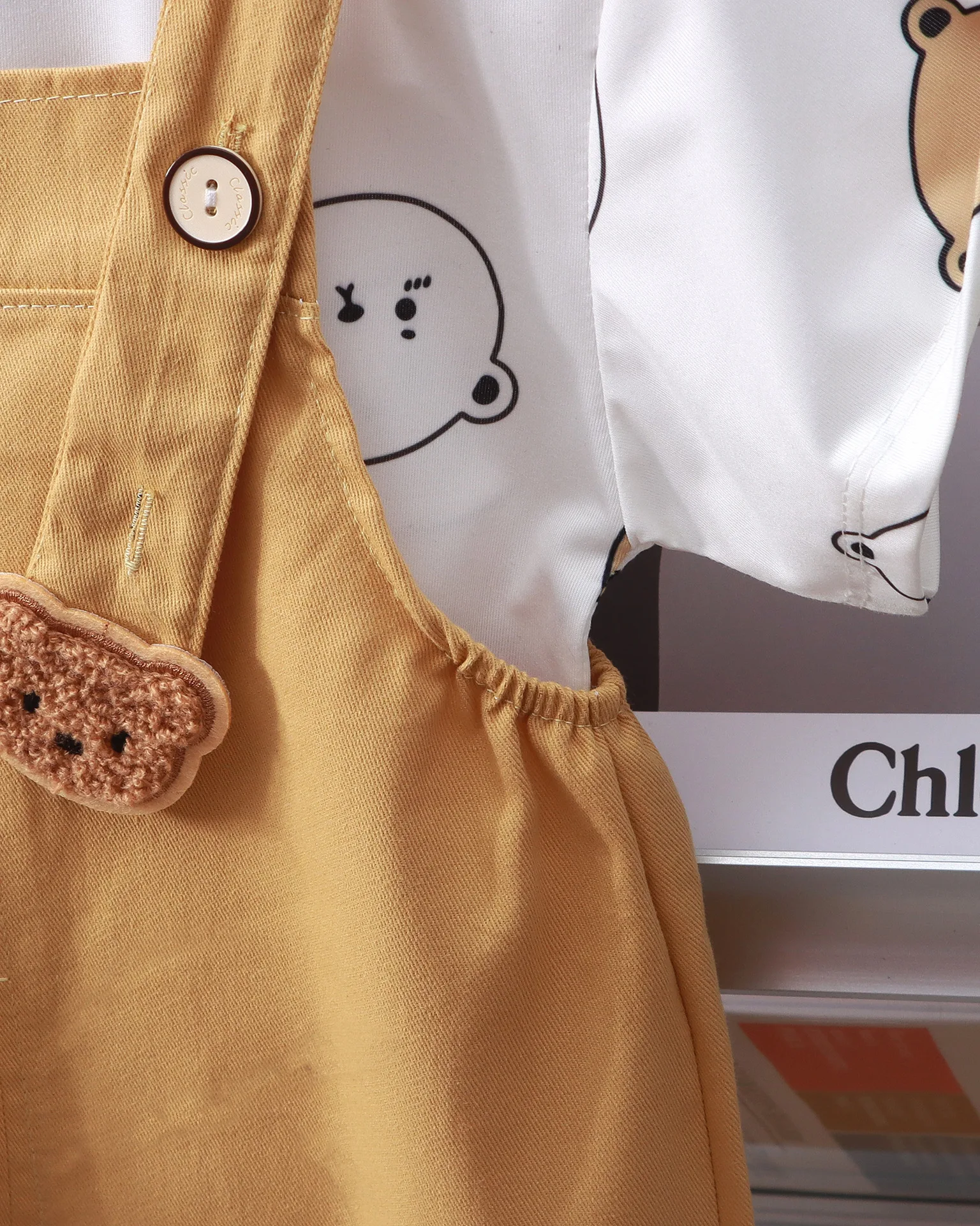 Boys and girls baby summer half sleeve new baby overalls two sets of outing clothes