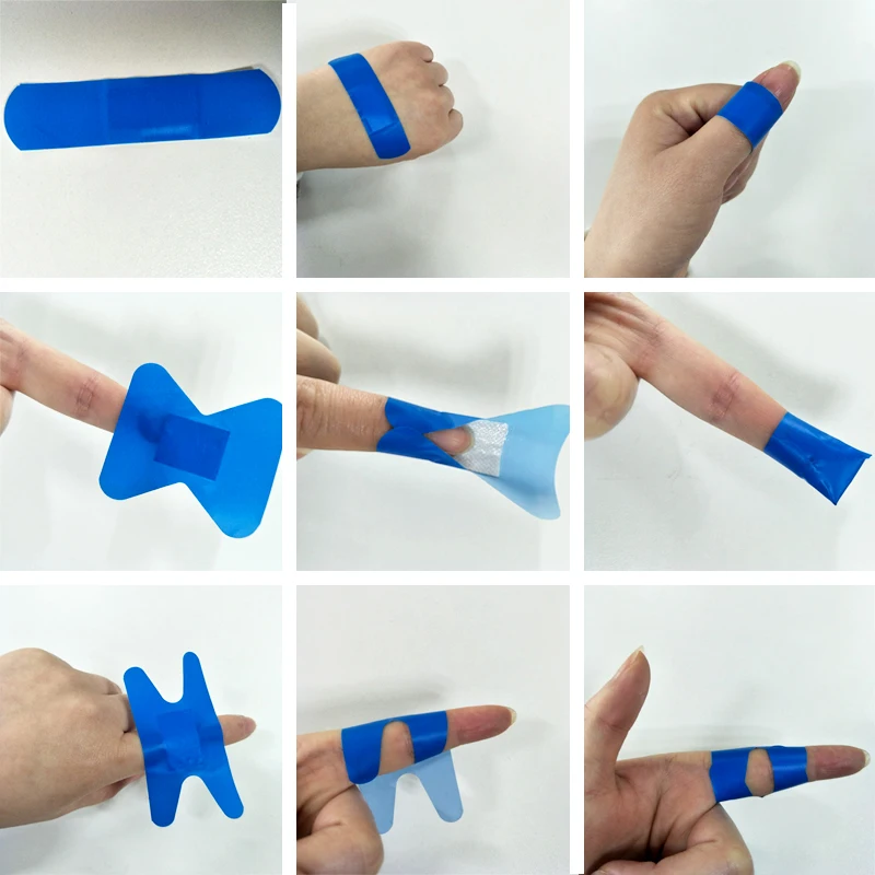 Banghaoning H shape waterproof PE adhesive bandage Plaster Fabric Medical Band Aid Wound Strip Plaster