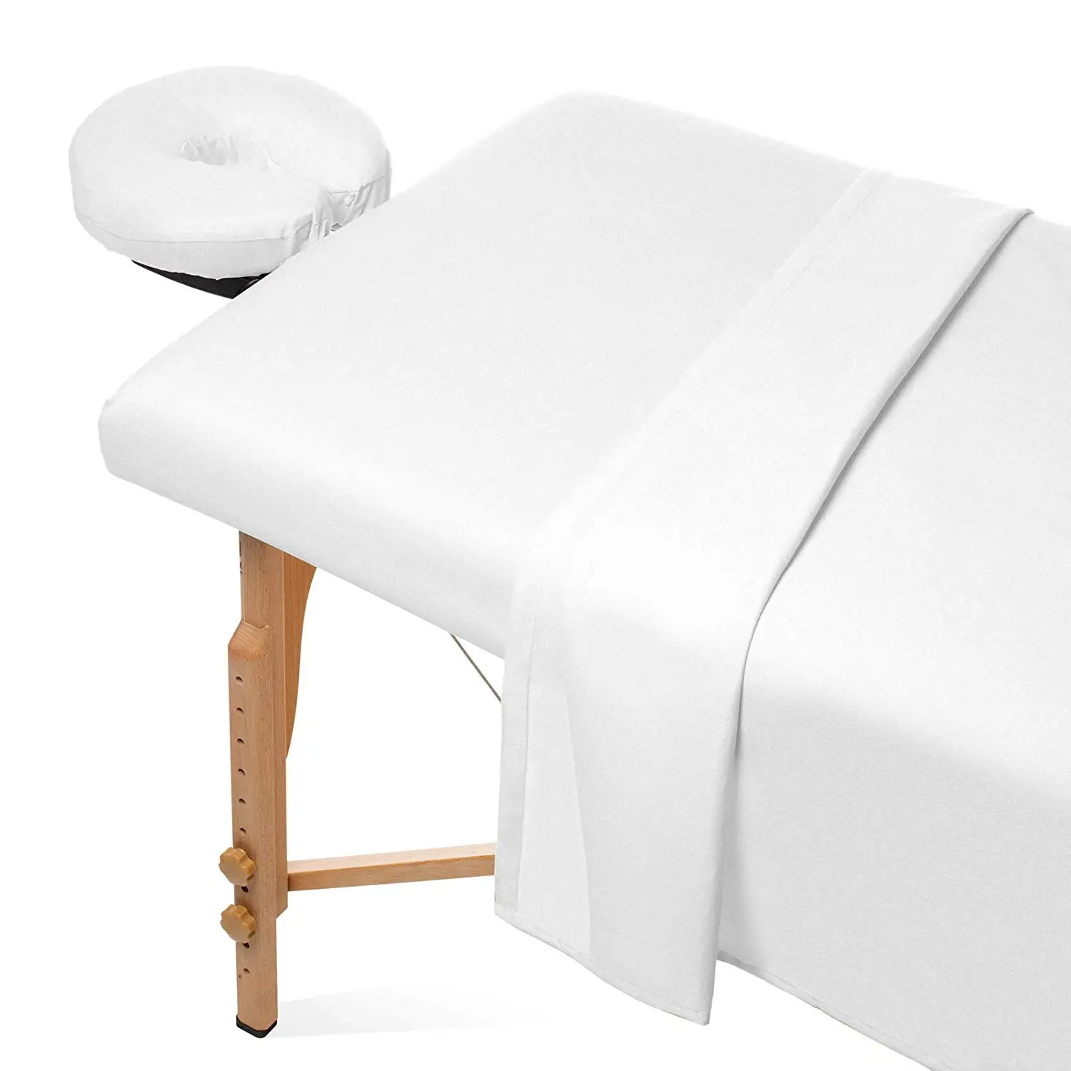 Soft Microfiber 3 Piece Massage Table Sheets Set with Face Pillow Cover