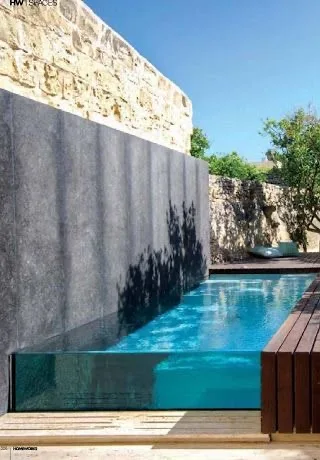 & Diving Acrylic Fibreglass Transparent 6m Rectangular Above Ground Swimming Pool
