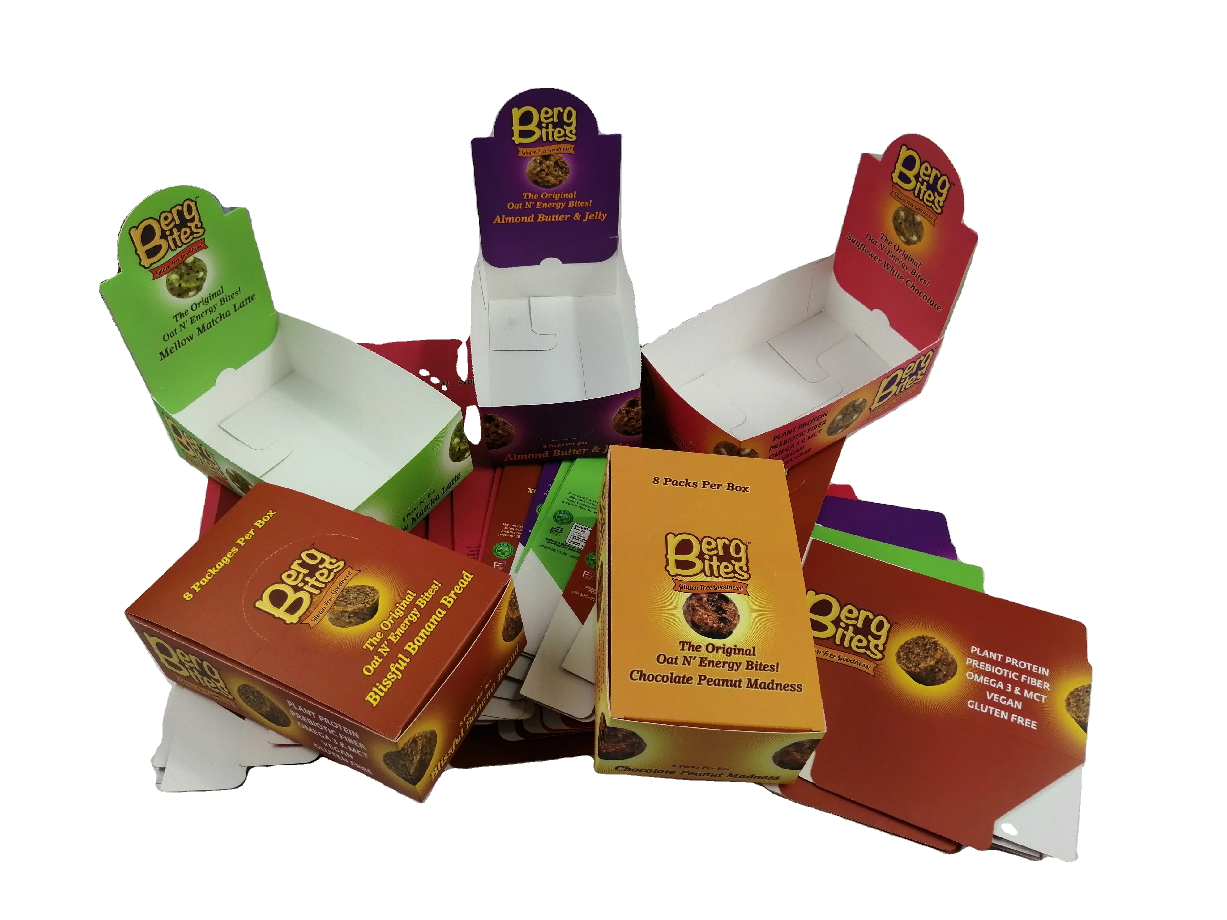 Custom made printed paper cardboard chocolate sweet candy folding packaging gift box