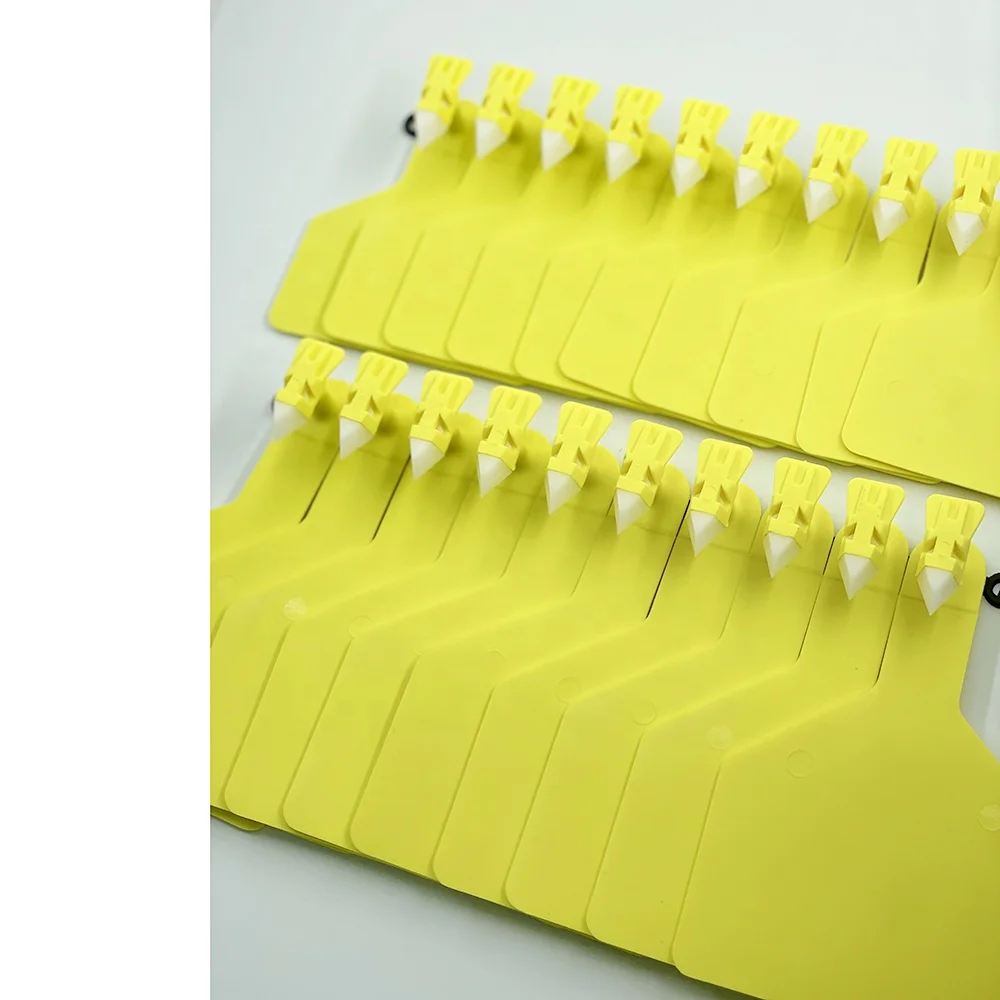 CMRFID customized blank z type one-piece FDX uhf rfid cattle cow sheep tags square electronic Animal Id ear tags for cattle