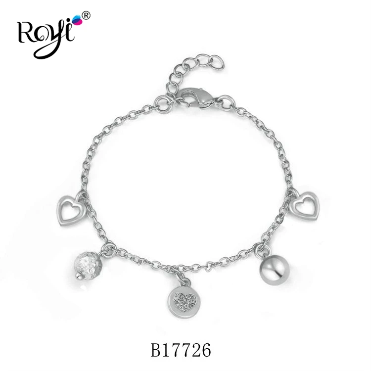 Simple Fashion Different Shape 14K Gold Plated Jewelry Crystal Bead Bracelets For Women