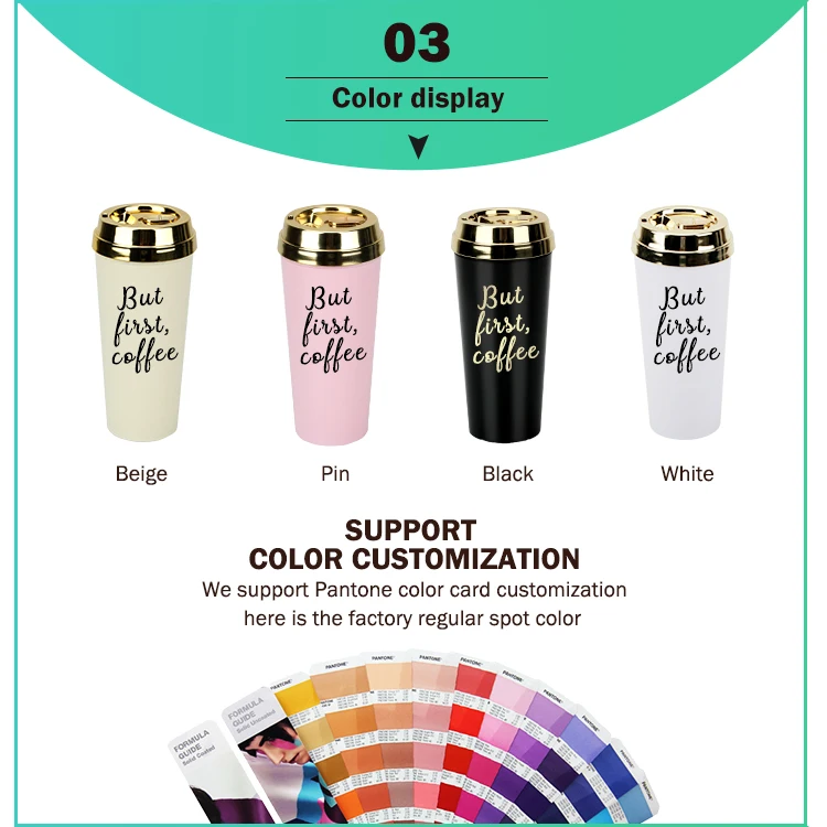 New Ice Boba Plastic Personalised Customised Insulated Rose Gold Coffee Tea Cup