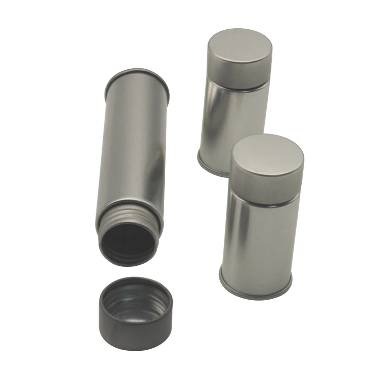 Child Resistant Round Metal Tin Case Custom Printing Food Gummy Candy Round Tin Container Packaging