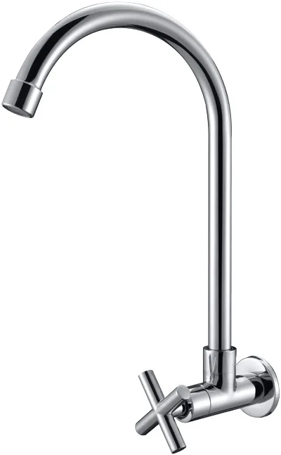 Hot Selling Chromed Kitchen Mixer Taps with Single Hole Deck Mounted Only Cold Water Mixer Faucets for Kitchen