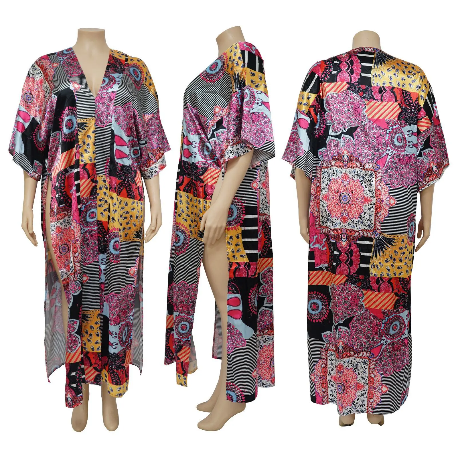 Summer Dress 2024 Clothing Plus Size Women Clothing Midsummer Vacation Wear Vacation Beach Skirt Robe Dress