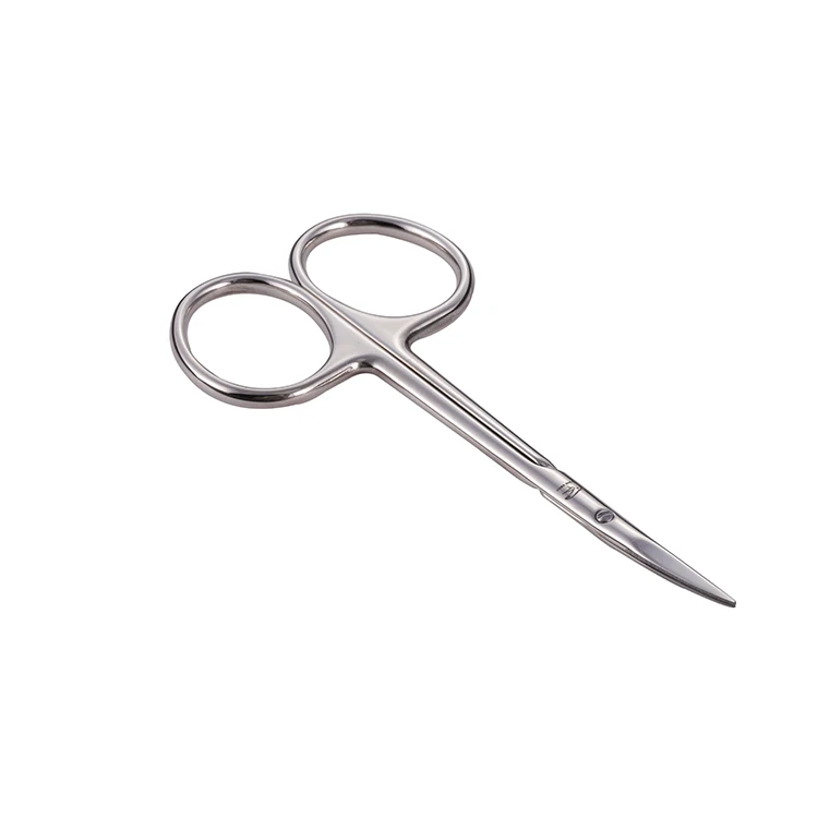 Wholesale Makeup Tools professional curved makeup eyebrow scissors stainless steel eyelash scissors