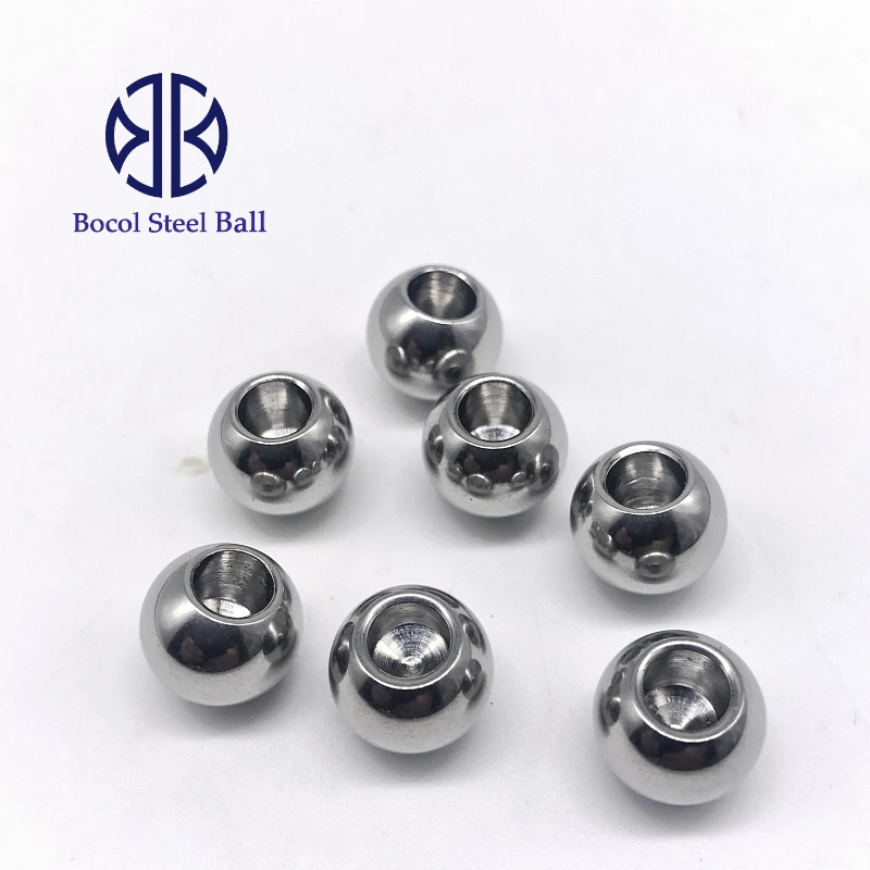 steel ball with thread hole