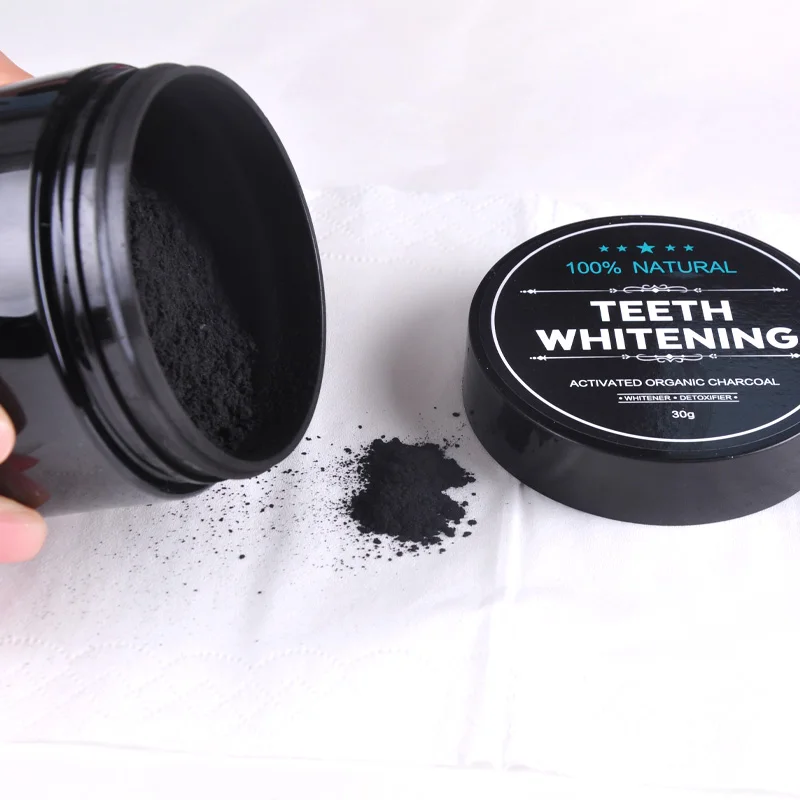 Chinese manufacturer natural mint teeth whitening charcoal powder belt box