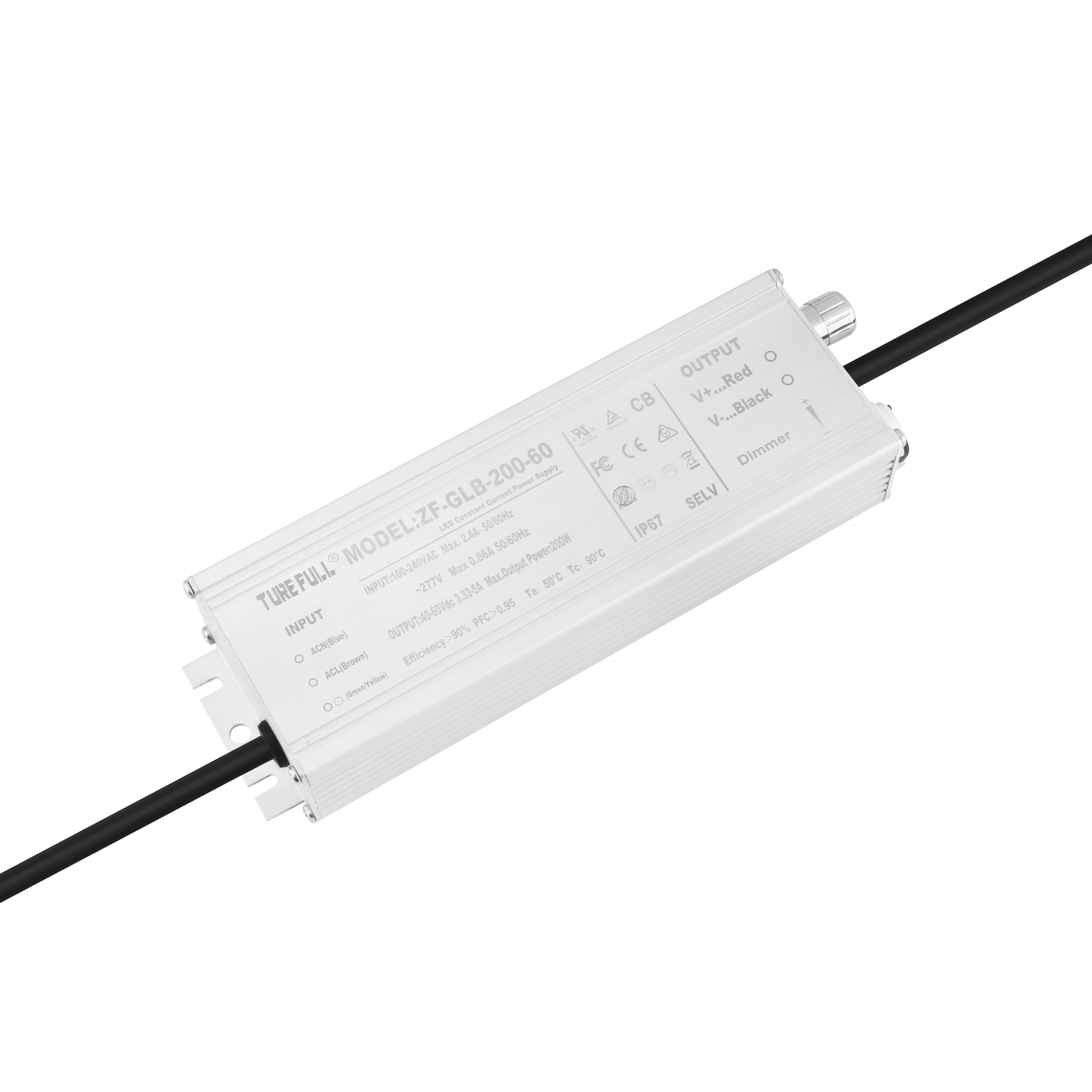 Wholesale IP67 Waterproof LED Switching Power Supply Dual AC Output 12V 24V 100w 200w 300w LED Driver