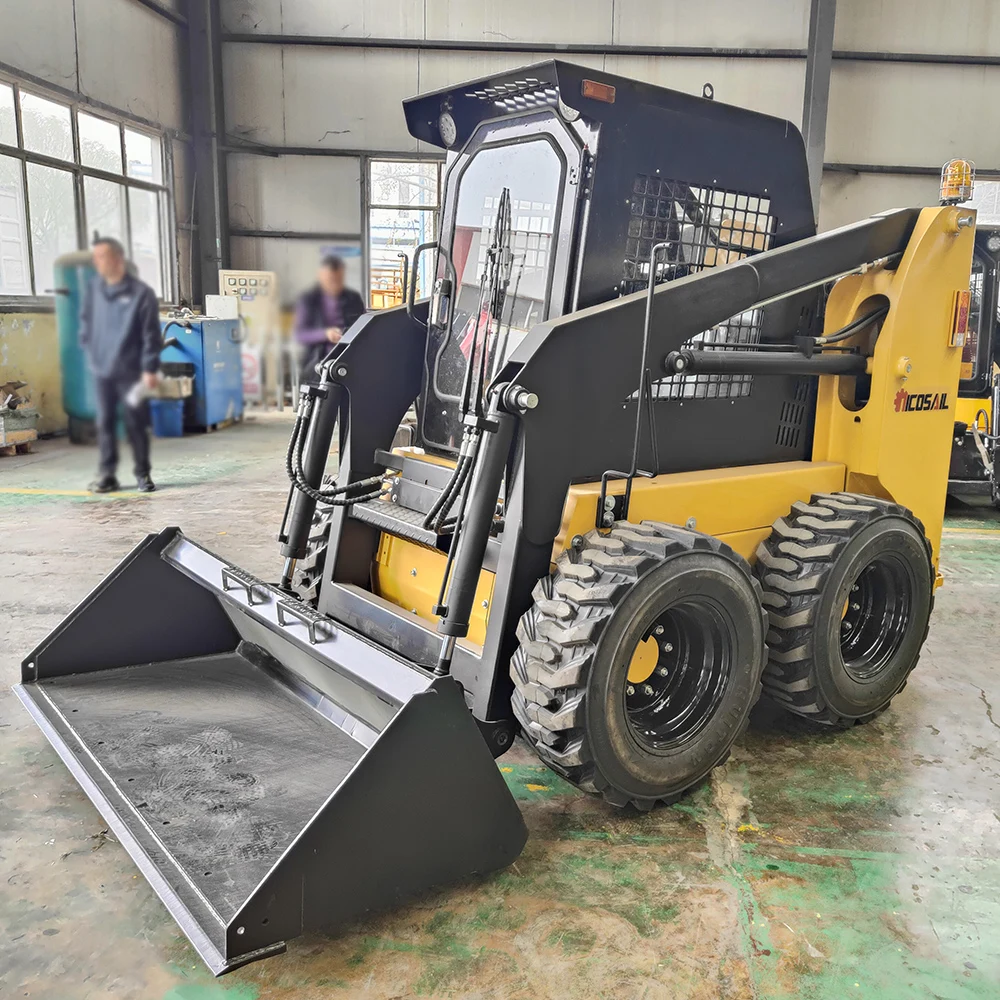 Free Shipping EPA CE Certificated Fully Hydraulic Skid Steer Loader Mini Loader Skid Steer With Attachments