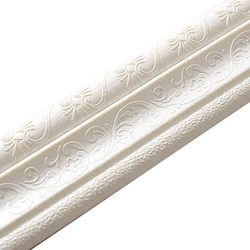 Peel and Stick Wall Border Self-adhesive Three-dimensional Wall Edging Strip Border Waterproof PE Foam Wall Lines Molding Trim