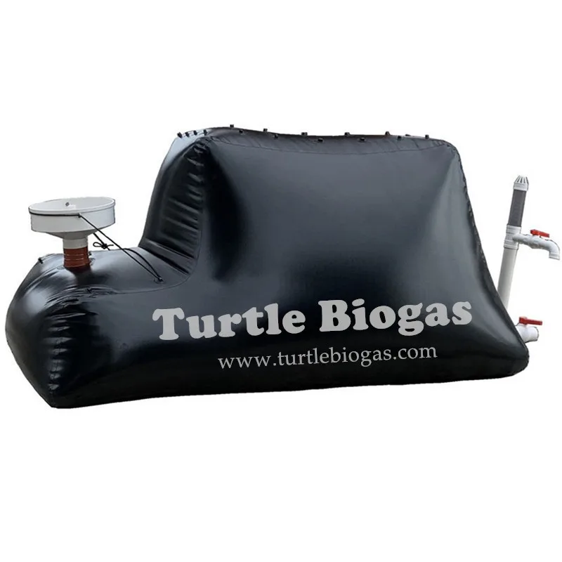 Turtle Biogas 3.0m3 making small mini home commercial biogas plant biodigester biogas system storage bag tank price for sale