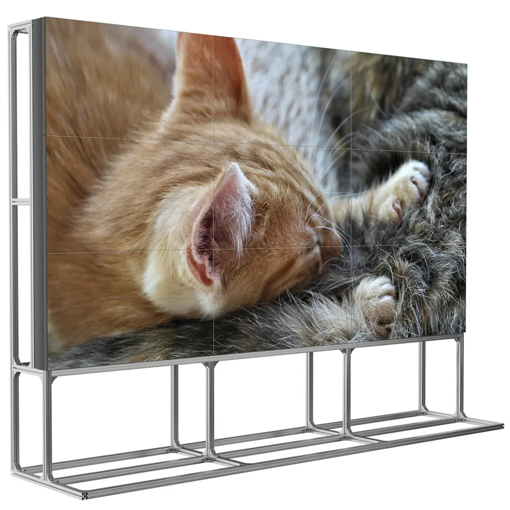 Custom Size Video Wall Display Advertising Lcd Screen Wall Video Splicing Screen With Controller Box Hot Sale