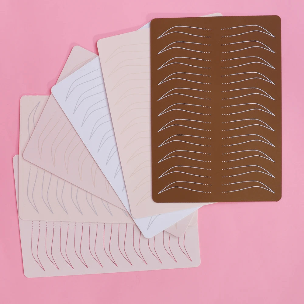 Wenshen Newest Microblading Permanent Makeup Brows Thick Silicone Eyebrows Tattoo Latex Sheet Double Side Practice Skin