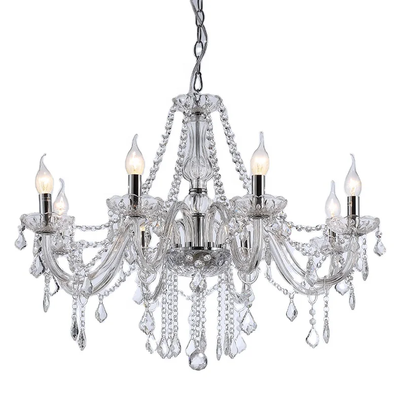 2024 Hot Sale Glass Crystal Chandeliers home creative branch large living room chandelier