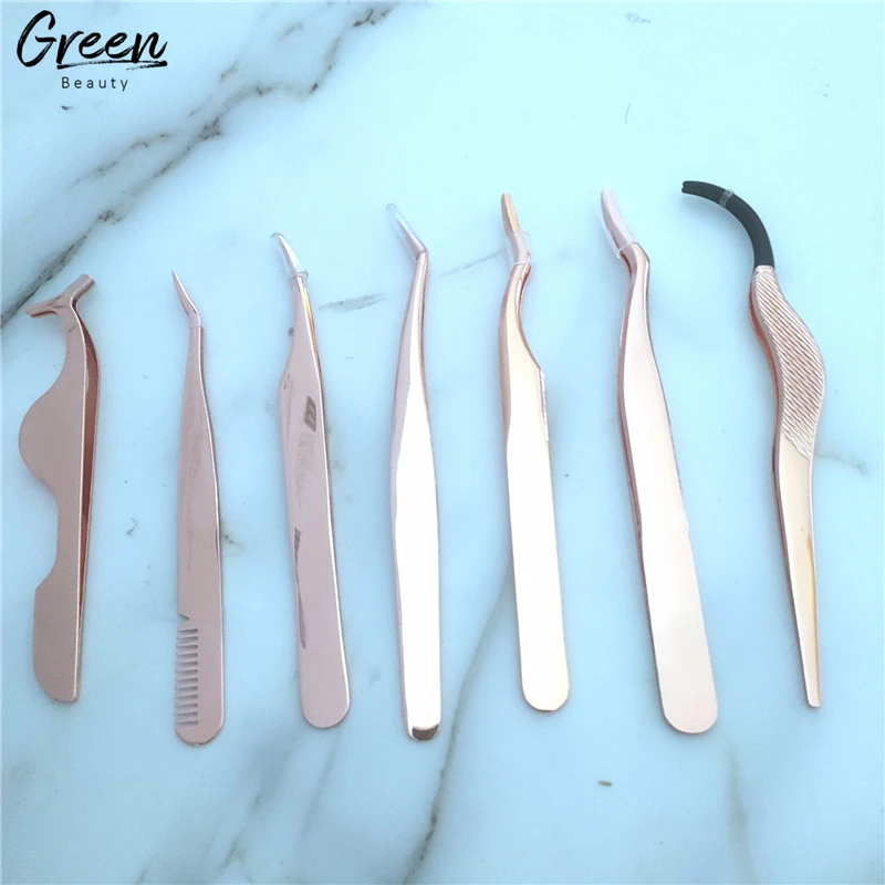 Пользовательский логотип, профессиональные бигуди для ресниц, розовое золото, бигуди для ресниц, инструмент для макияжа, поставщик