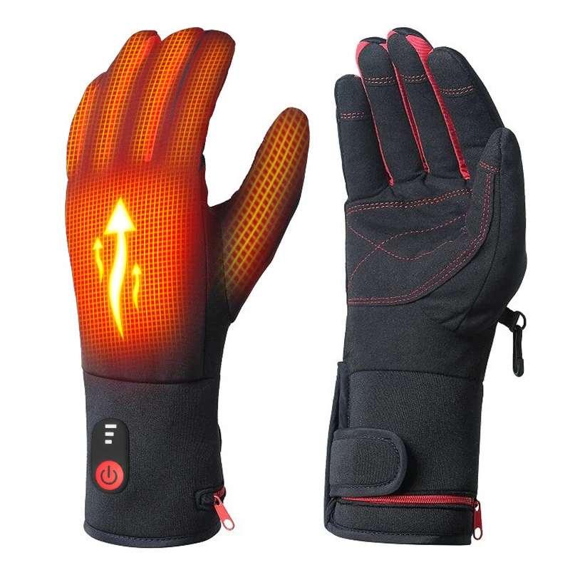 In stock fast delivery aa batteries electric work self heating glove outside heated fingerless gloves and heated clothing