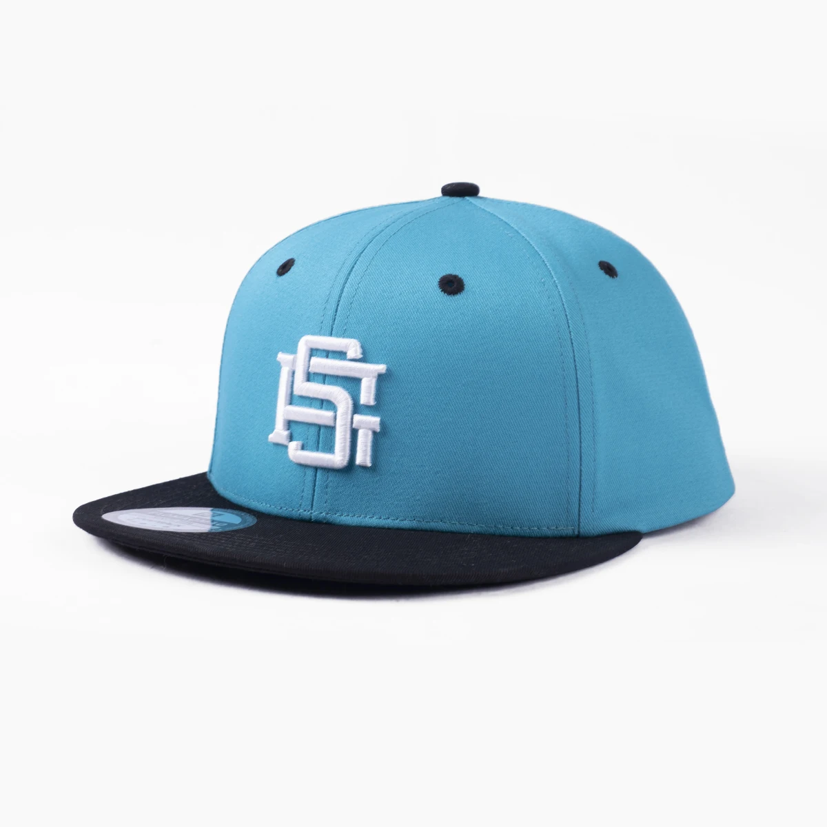 high quality mens new embroidery era gorras 6 Panel flat bill Brim blank custom logo two tone snapback caps hats