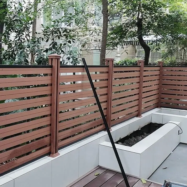 Factory direct selling wood plastic composite fence board outdoor WPC fence board DIY fence