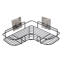 Guangdong HELI SUS 304 Stainless Steel Bathroom basket hanging shelf corner adhesive shower caddy Bathroom basket