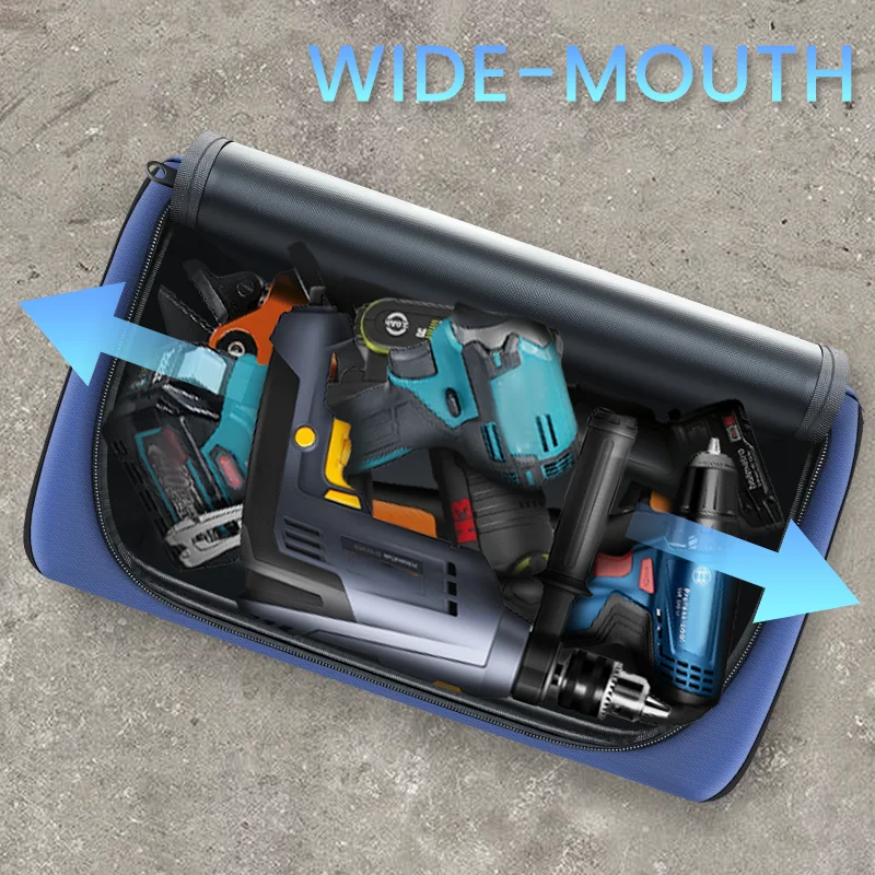 AIRAJ Waterproof Canvas Fabric Carpenters Plumbers  Heavy Duty1680D Oxford Electrical Electricians Tool Bag