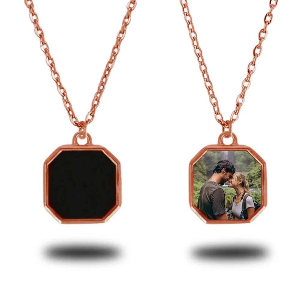 Hongtong Jewelry Personalized Magic Heated Necklaces Stainless Steel Custom Photos Women Christmas Engagement Gift
