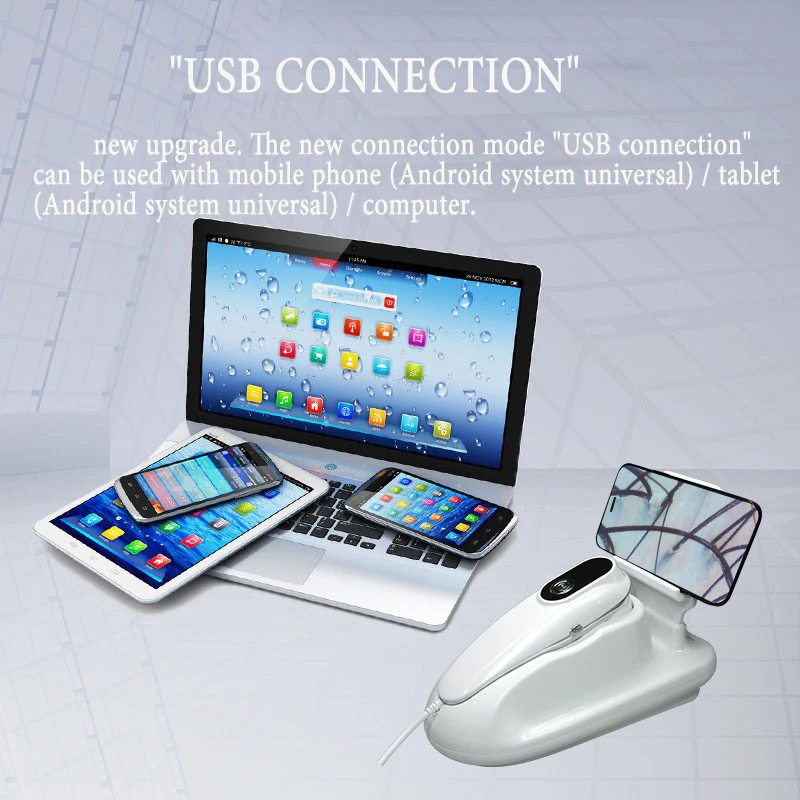 Улучшенный анализатор кожи 50x/200x Usb-детектор головы микроскоп для тестирования волосяного фолликула умная цифровая