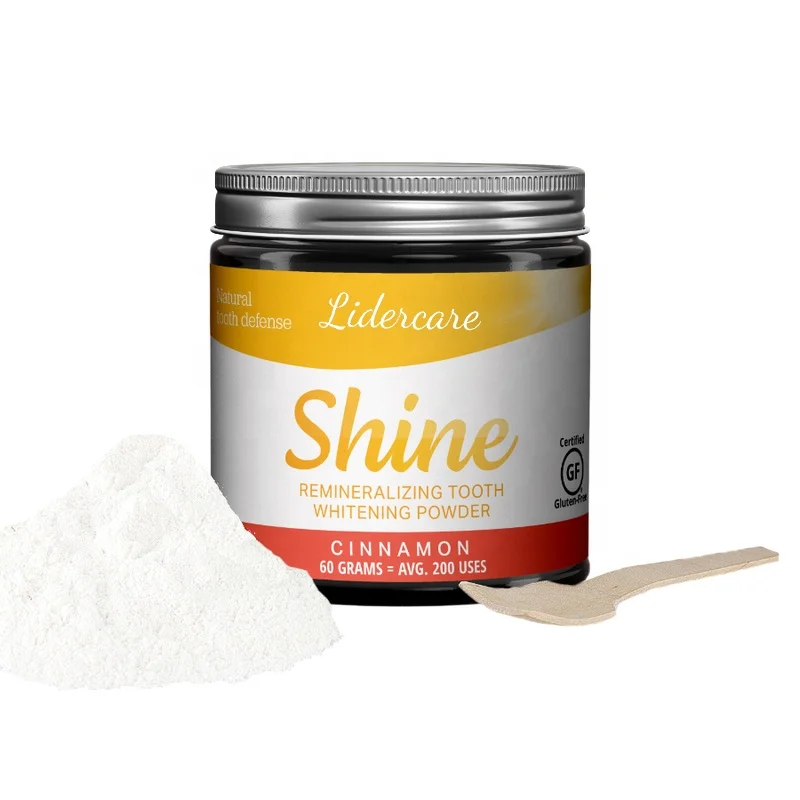 Hot Selling Remineralizing Whitening Tooth Powder Remove Yellowing Hydroxyapatite Flouride Free Cinnamon Teeth Whitening Powder