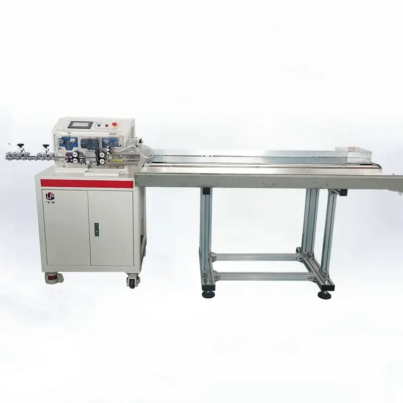 Fully Automatic Computer Cable Wire Cutting Stripping Machine USB Data Cable Manufacturing Machine