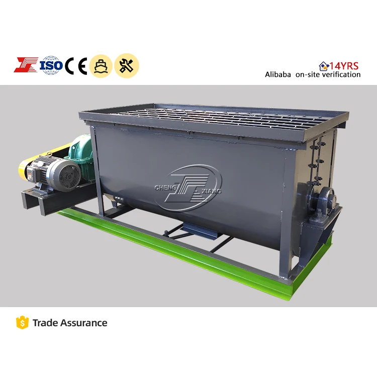 Chengxiang Hot Sale Powder Mixing Machine Animal Manure Horizontal Mixer Organic Compound Fertilizer Horizontal Mixer