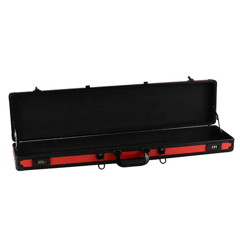 51' Aluminum Case In Red Aluminum Storage Case With Foam Padding Aluminum Fishing Rod Case