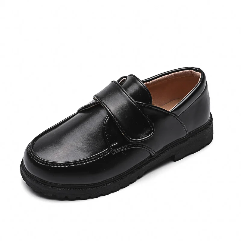 Hot Classic Old School Formal Black Slip-on Dress Casual Shoes for Boy Kids Children