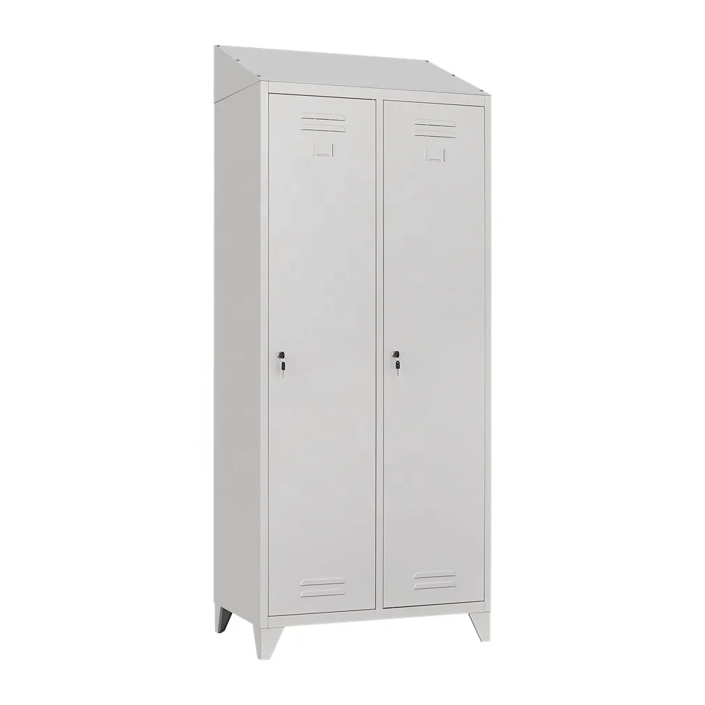 Wholesale Employee sloping Gym Steel Staff Lockers Uniform Lockers Cabinet