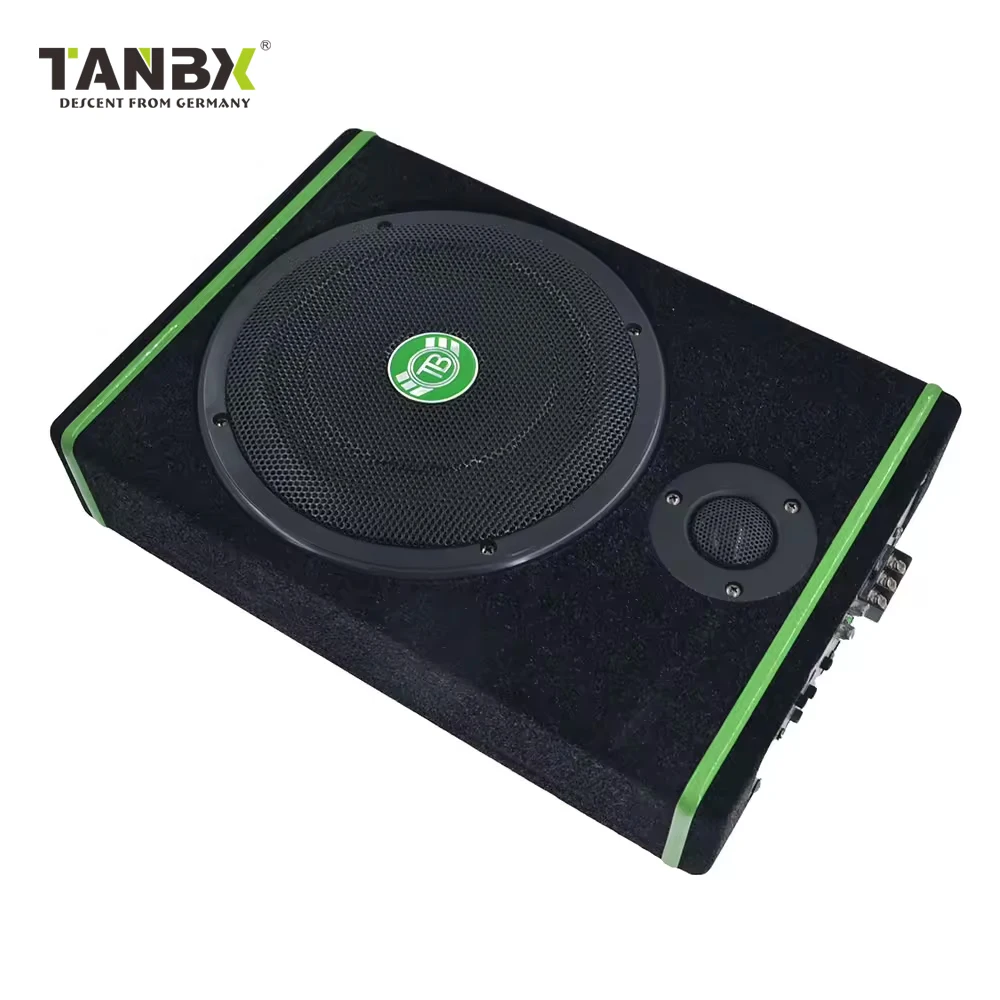 factory supply cheap price  8 inch 12V car audio subwoofer  square slim subwoofer with small tweeter(TB-b88)