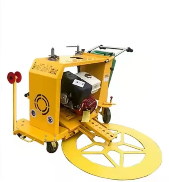 Road construction machine with  Honda  gasoline  cutting circle machine