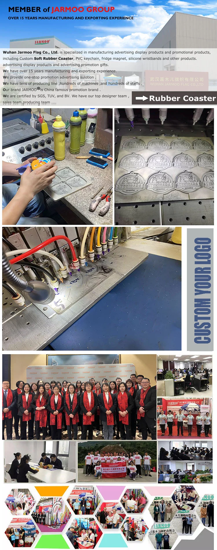 Custom Pvc Silicone Cup Coaster Cup Pad